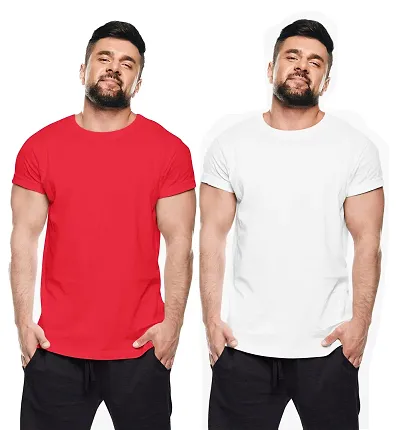 THE ELEGANT FASHION Men`s 100% Half Sleeve Plain Round Neck Men's Plain Solid Regular Fit Pure Casual Wear T-Shirt Wear Solid Regular Fit T-Shirt