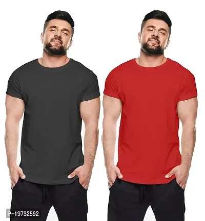 THE ELEGANT FASHION Men`s 100% Cotton Half Sleeve Plain Round Neck Men's Plain Solid Regular Fit Pure Cotton Casual Wear T-Shirt Wear Solid Regular Fit Cotton T-Shirt