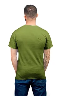 THE ELEGANT FASHION Men's T-Shirt 100% Cotton Half Sleeve Round Neck T-Shirts for Men with Thoughtful Quotes (M, Olive  Maroon)-thumb1