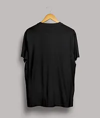 Men's Printed Half Sleeve T-Shirt-Black-thumb1