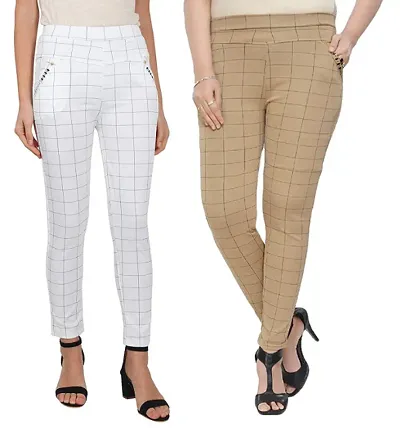 Fancy Checked Trouser Combo of 2