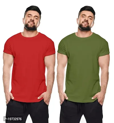 THE ELEGANT FASHION Men`s 100% Cotton Half Sleeve Plain Round Neck Men's Plain Solid Regular Fit Pure Cotton Casual Wear T-Shirt Wear Solid Regular Fit Cotton T-Shirt