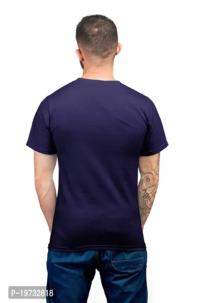 THE ELEGANT FASHION Men`s 100% Cotton Half Sleeve Plain Round Neck Men's Plain Solid Regular Fit Pure Cotton Casual Wear T-Shirt Wear Solid Regular Fit Cotton T-Shirt-thumb2