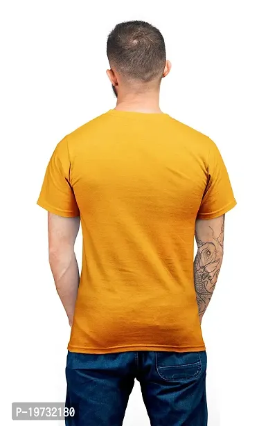 THE ELEGANT FASHION Men`s 100% Cotton Half Sleeve Plain Round Neck Men's Plain Solid Regular Fit Pure Cotton Casual Wear T-Shirt Wear Solid Regular Fit Cotton T-Shirt-thumb3