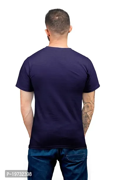 THE ELEGANT FASHION Men`s 100% Cotton Half Sleeve Plain Round Neck Men's Plain Solid Regular Fit Pure Cotton Casual Wear T-Shirt Wear Solid Regular Fit Cotton T-Shirt-thumb3