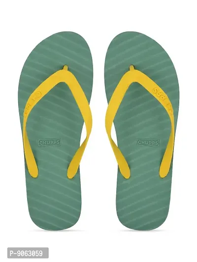 CHUPPS Men's/Boys Banana Leaf Natural Rubber Flip Flops Slippers, Comfortable  Ultra-Light, Waterproof, Odour-Free, Non-Slip Thong-thumb0