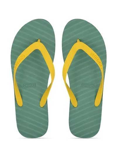 CHUPPS Men's/Boys Banana Leaf Natural Rubber Flip Flops Slippers, Comfortable & Ultra-Light, Waterproof, Odour-Free, Non-Slip Thong