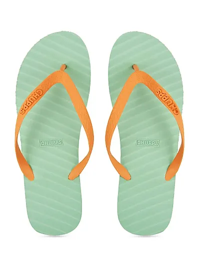 CHUPPS Men's/Boys Banana Leaf Rubber Flip Flops Slippers, Comfortable Ultra-Light, Waterproof, Odour-Free, Non-Slip Thong