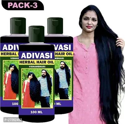 Adivasi Neelambari Medicine All Type Of Hair Problem Herbal Natural Hair Oil (300 Ml) Pack Of 3-thumb0