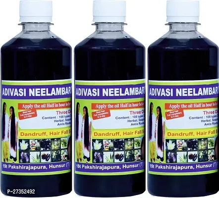 Adivasi Neelambari 1Medicine Ayurvedic Hair Growth Natural Herbal Hair Oil (300 Ml) Pack Of 3-thumb0