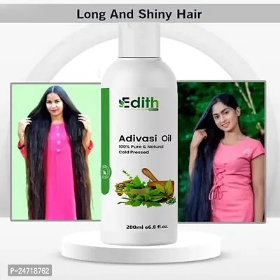 Edith Naturals Adivasi Herbal Premium quality hair oil for hair Regrowth (200 ml)