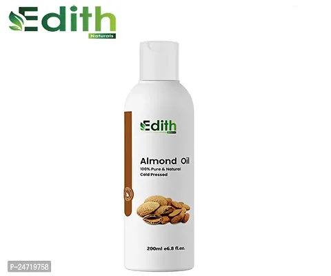 Edith Naturals Raughan-e-Badam Shireen | 100% Pure  Natural Sweet Almond Oil Hair Oil-200 ml