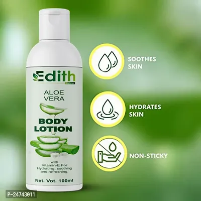 Edith Naturals Aloe Vera Skin Whitening  Brightening Hand  Body Lotion SPF - 15+-200 ml-thumb0