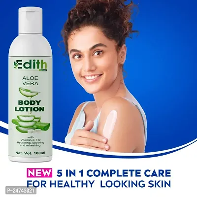 Edith Naturals Aloe Vera Skin Whitening  Brightening Hand  Body Lotion SPF - 15+-200 ml-thumb0