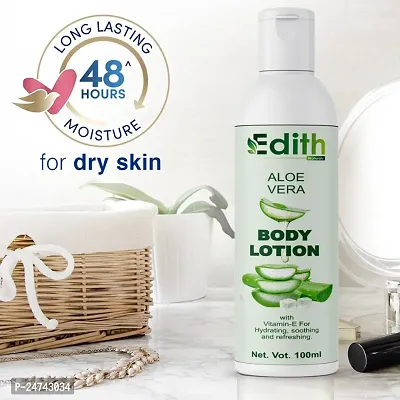 Edith Naturals Aloe Vera Skin Whitening  Brightening Hand  Body Lotion SPF - 15+-200 ml-thumb0