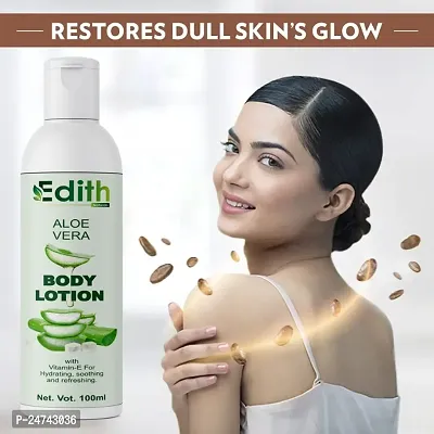 Edith Naturals Aloe Vera Skin Whitening  Brightening Hand  Body Lotion SPF - 15+-200 ml-thumb0