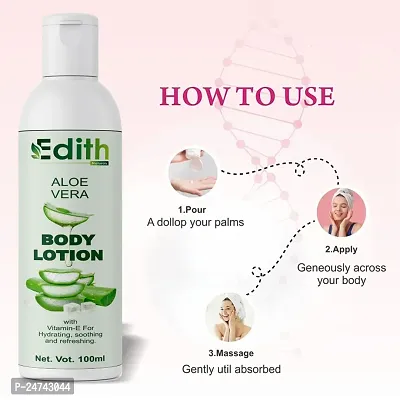 Edith Naturals Aloe Vera Skin Whitening  Brightening Hand  Body Lotion SPF - 15+-200 ml-thumb0