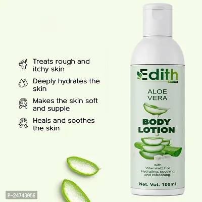 Edith Naturals Aloe Vera Skin Whitening  Brightening Hand  Body Lotion SPF - 15+-200 ml-thumb0