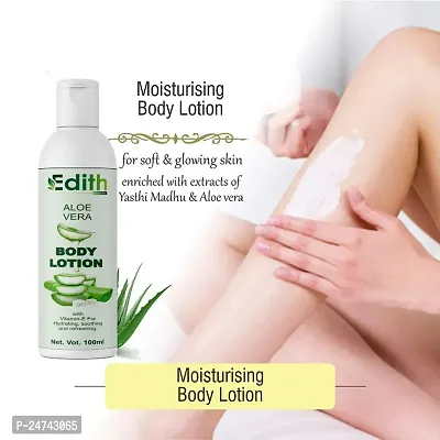 Edith Naturals Aloe Vera Skin Whitening  Brightening Hand  Body Lotion SPF - 15+-200 ml-thumb0