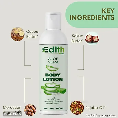 Edith Naturals Aloe Vera Skin Whitening  Brightening Hand  Body Lotion SPF - 15+-200 ml-thumb0