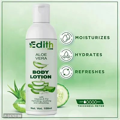 Edith Naturals Aloe Vera Skin Whitening  Brightening Hand  Body Lotion SPF - 15+-200 ml-thumb0