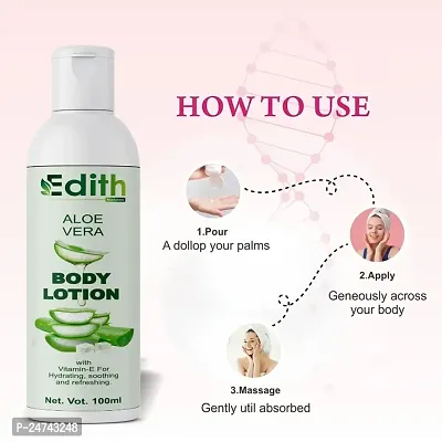 Edith Naturals Aloe Vera Skin Whitening  Brightening Hand  Body Lotion SPF - 15+-200 ml-thumb0