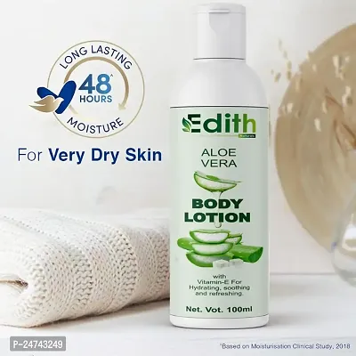 Edith Naturals Aloe Vera Skin Whitening  Brightening Hand  Body Lotion SPF - 15+-200 ml-thumb0