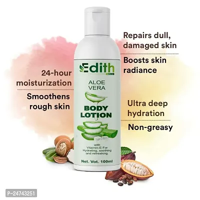 Edith Naturals Aloe Vera Skin Whitening  Brightening Hand  Body Lotion SPF - 15+-200 ml-thumb0