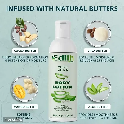 Edith Naturals Aloe Vera Skin Whitening  Brightening Hand  Body Lotion SPF - 15+-200 ml-thumb0