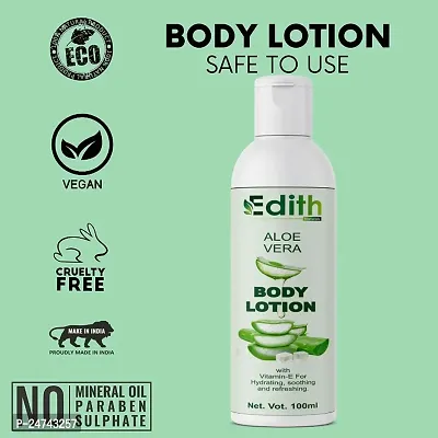 Edith Naturals Aloe Vera Skin Whitening  Brightening Hand  Body Lotion SPF - 15+-200 ml-thumb0