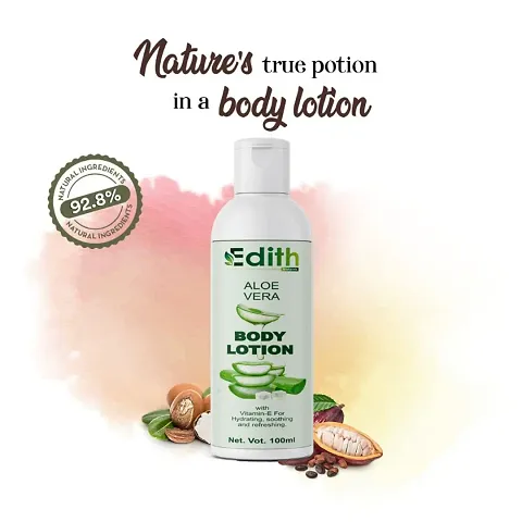 Edith Naturals Aloe Vera Skin Whitening  Brightening Hand  Body Lotion SPF - 15+-200 ml