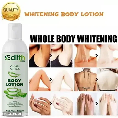 Edith Naturals Aloe Vera Skin Whitening  Brightening Hand  Body Lotion SPF - 15+-200 ml-thumb0