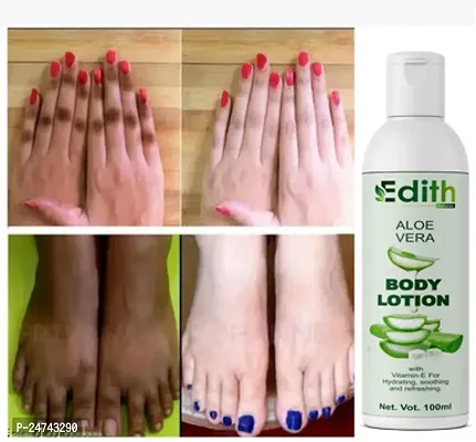 Edith Naturals Aloe Vera Skin Whitening  Brightening Hand  Body Lotion SPF - 15+-200 ml-thumb0