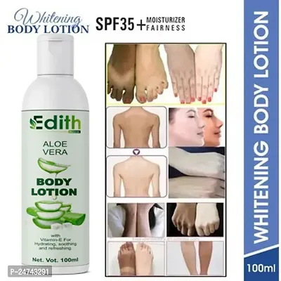 Edith Naturals Aloe Vera Skin Whitening  Brightening Hand  Body Lotion SPF - 15+-200 ml-thumb0