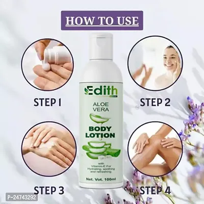 Edith Naturals Aloe Vera Skin Whitening  Brightening Hand  Body Lotion SPF - 15+-200 ml-thumb0