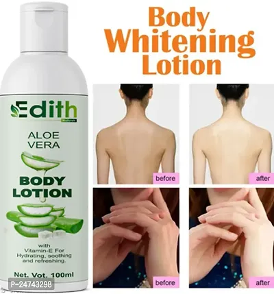 Edith Naturals Aloe Vera Skin Whitening  Brightening Hand  Body Lotion SPF - 15+-200 ml-thumb0