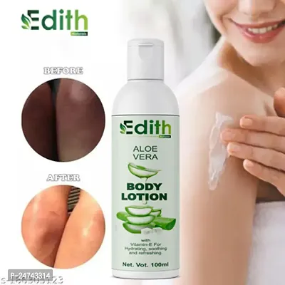 Edith Naturals Aloe Vera Skin Whitening  Brightening Hand  Body Lotion SPF - 15+-200 ml-thumb0