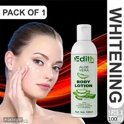 Edith Naturals Aloe Vera Skin Whitening  Brightening Hand  Body Lotion SPF - 15+-200 ml-thumb0