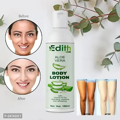 Edith Naturals Aloe Vera Skin Whitening  Brightening Hand  Body Lotion SPF - 15+-200 ml-thumb0