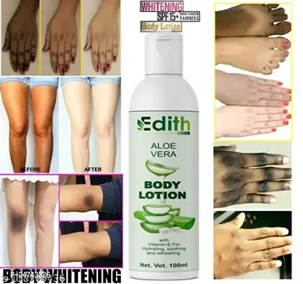 Edith Naturals Aloe Vera Skin Whitening  Brightening Hand  Body Lotion SPF - 15+-200 ml-thumb0