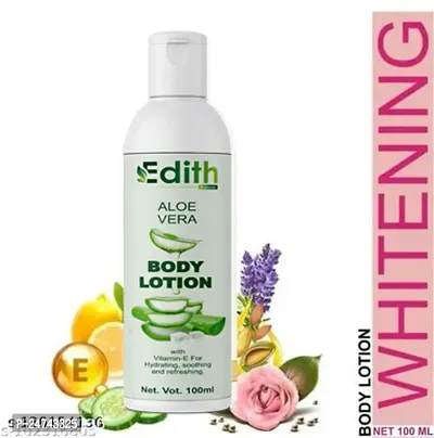 Edith Naturals Aloe Vera Skin Whitening  Brightening Hand  Body Lotion SPF - 15+-200 ml-thumb0