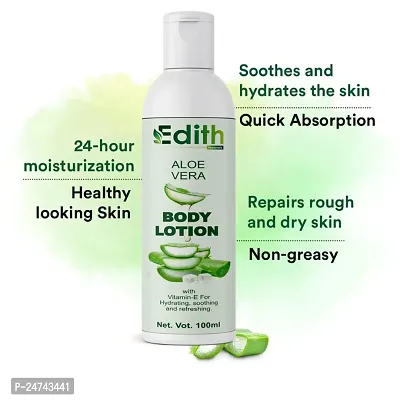 Edith Naturals Aloe Vera Skin Whitening  Brightening Hand  Body Lotion SPF - 15+-200 ml-thumb0