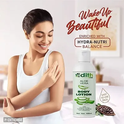 Edith Naturals Aloe Vera Skin Whitening  Brightening Hand  Body Lotion SPF - 15+-200 ml-thumb0