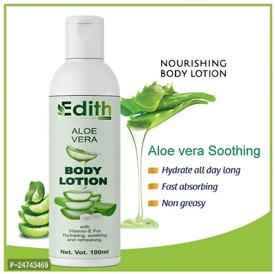 Edith Naturals Aloe Vera Skin Whitening  Brightening Hand  Body Lotion SPF - 15+-200 ml-thumb0