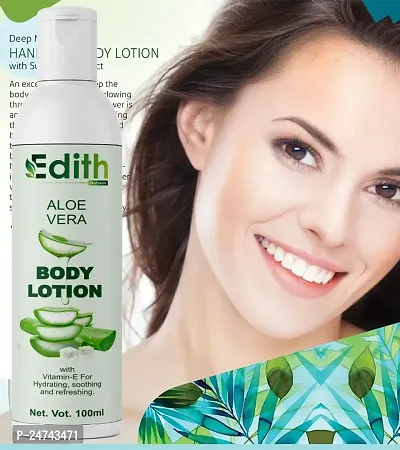 Edith Naturals Aloe Vera Skin Whitening  Brightening Hand  Body Lotion SPF - 15+-200 ml-thumb0