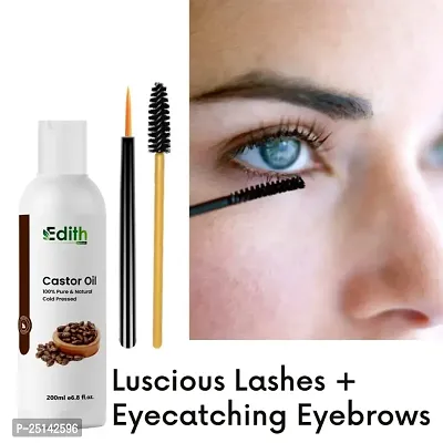 Edith Naturals Castor Hair Oil For Eyebrow And Eyelashesh Care