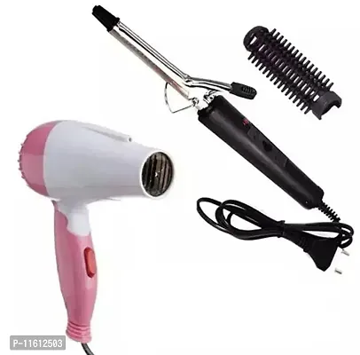 Combo of Hair Dryer NV-1290  NHC-471B Curly Hair Machine For Women