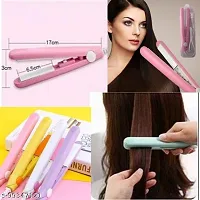 Mini Professional Hair Pressing Machine with Temperature Control, Flat Iron Plate with Plastic Storage Box, Pack of 1, Random Color-thumb2