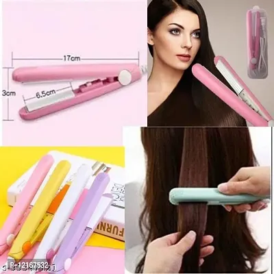 Mini Professional Hair Pressing Machine with Temperature Control, Flat Iron Plate with Plastic Storage Box, Pack of 1, Random Color-thumb3
