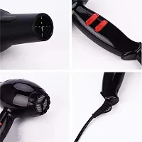 1800 Watts Professional Hair Dryer with AC Motor, Concentrator, Hot and Cold Air, 2 Speed emperature Settings with Cool Shot For both Men and Women, Black-thumb1